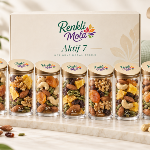 Renkli Mola Aktif 7, yedi günlük porsiyonlu atıştırmalık serisi